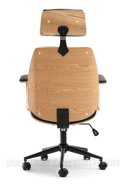 Křeslo Franc (dub černý + černá)