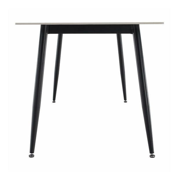 Jídelní stůl Fresia 2 (bílý mramor + černá) (pro 6 osob) *výprodej