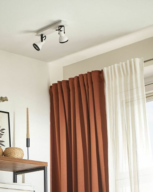 Stropní svítidlo Braulio (bílá + černá)