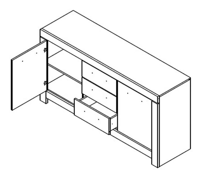 Komoda Bloquearon 1 (borovice canyon + dub karabela)