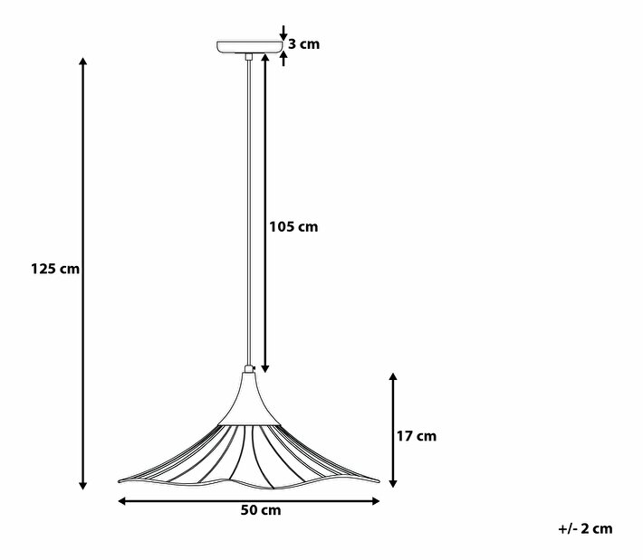 Závěsná lampa Mare (měděná)