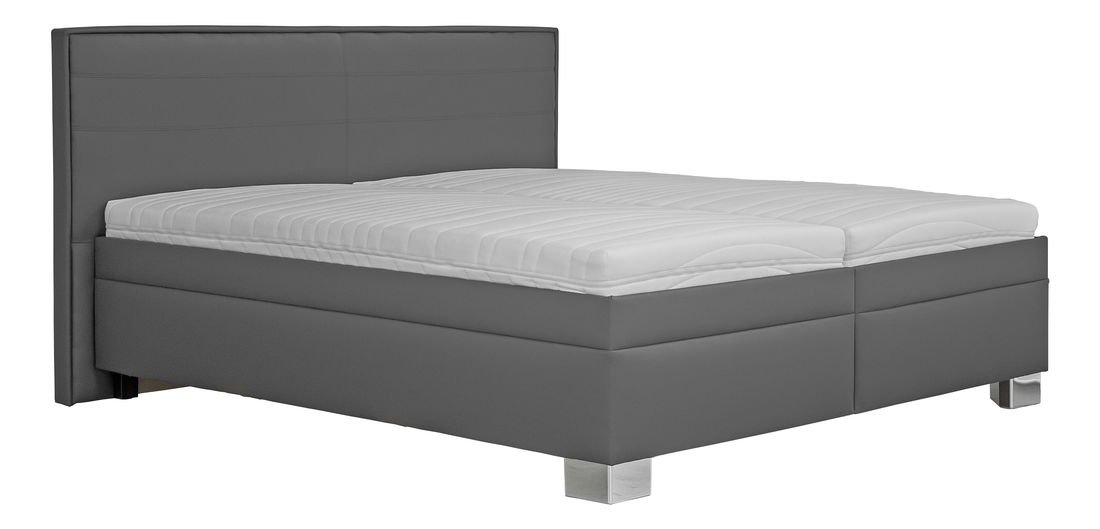 Manželská postel 180 cm Blanář Grand (tmavě šedá) (s rošty)
