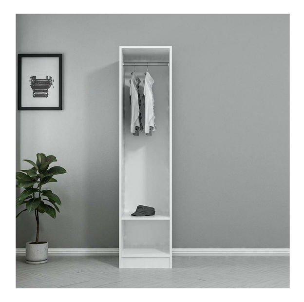 Šatní skříň Bubose 9 (bílá)