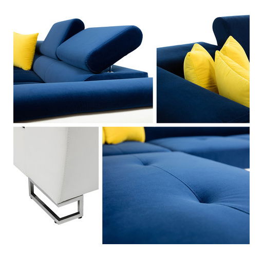 Rohová sedací souprava Alphard (světle šedá)