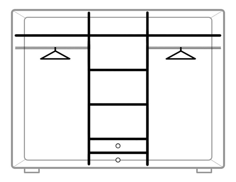 Šatní skříň Kraz KS2