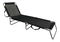 Zahradní lehátko KALEO (černá + šedá)