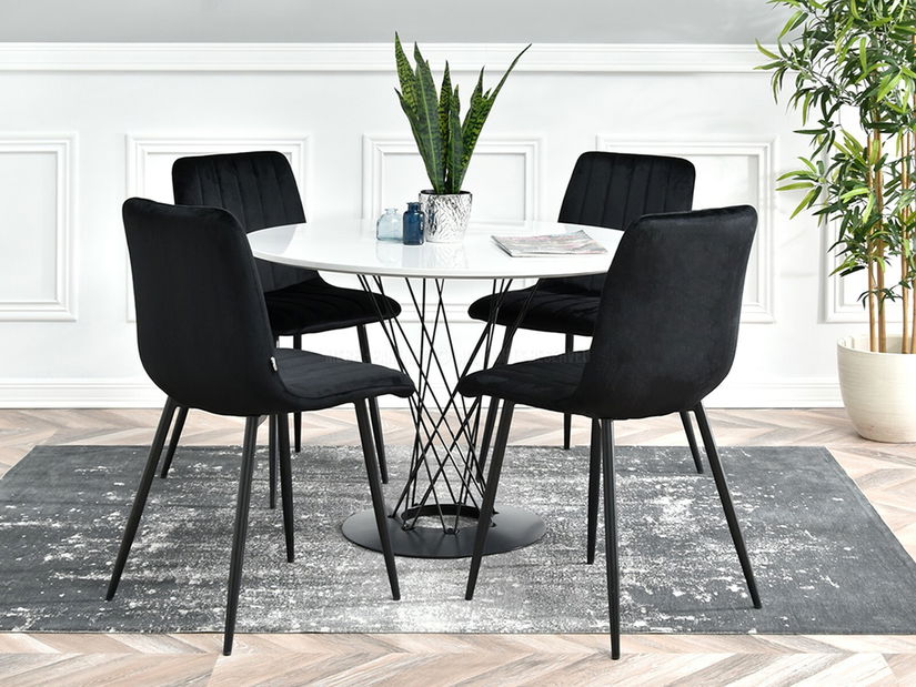 Židle Mia (černá + měděná)