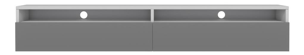 TV skříňka/stolek Redcan (bílá + šedá)