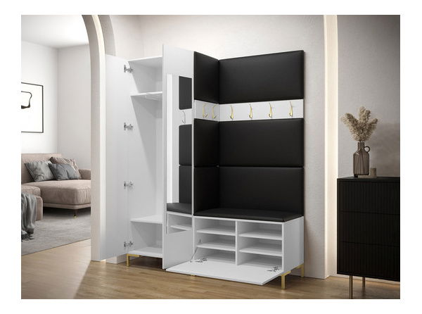 Předsíň Futura IX (bílá + ocelová šedá)