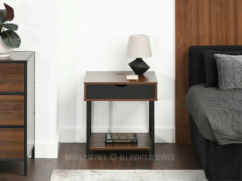 Noční stolek Entrevista (černá)