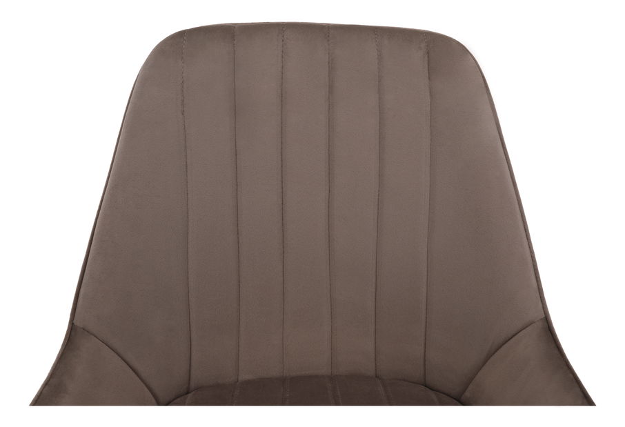 Jídelní židle Soddy (šedohnědá + zlatá)