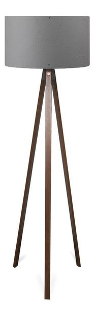 Stojanová lampa Amorekko 3 (tmavě šedá + hnědá)