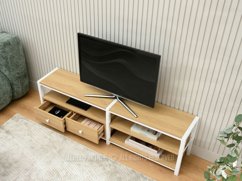 TV stolek/skříňka Empantana (bílá)