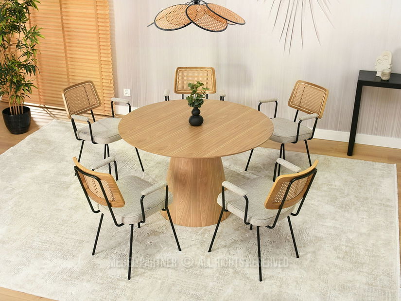 Židle Cleo (dub + černá)