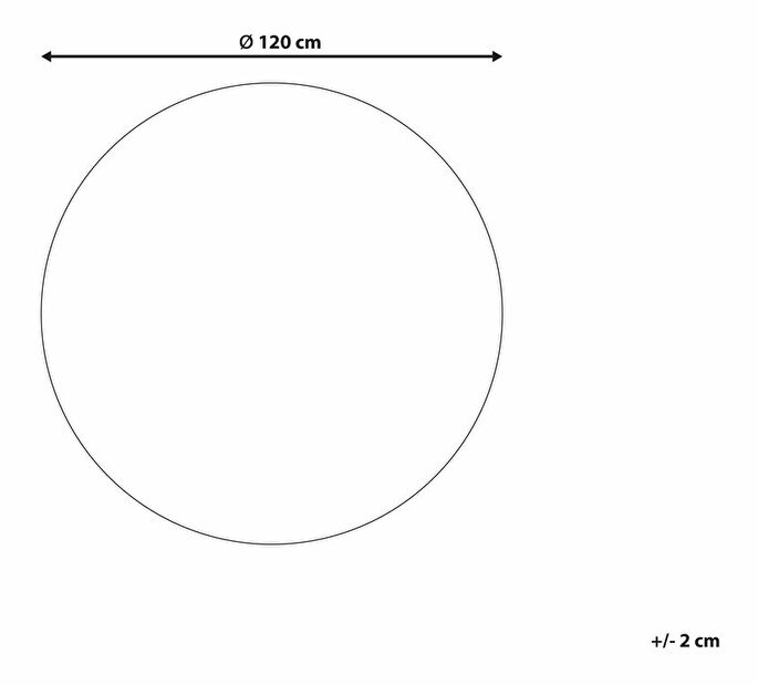 Koberec ⌀ 120 cm Menen (červená)