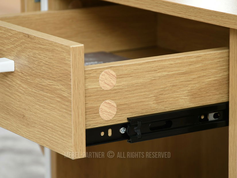 Konferenční stolek Entrana (dub + bílá)