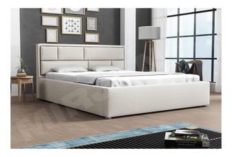 Manželská postel 180 cm Nino (šedá)