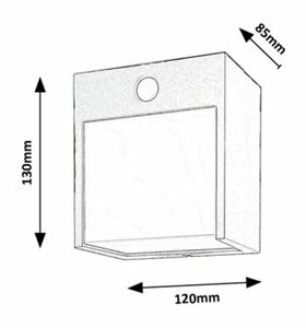 Venkovní nástěnné LED svítidlo Balimo (bílá + matná černá)