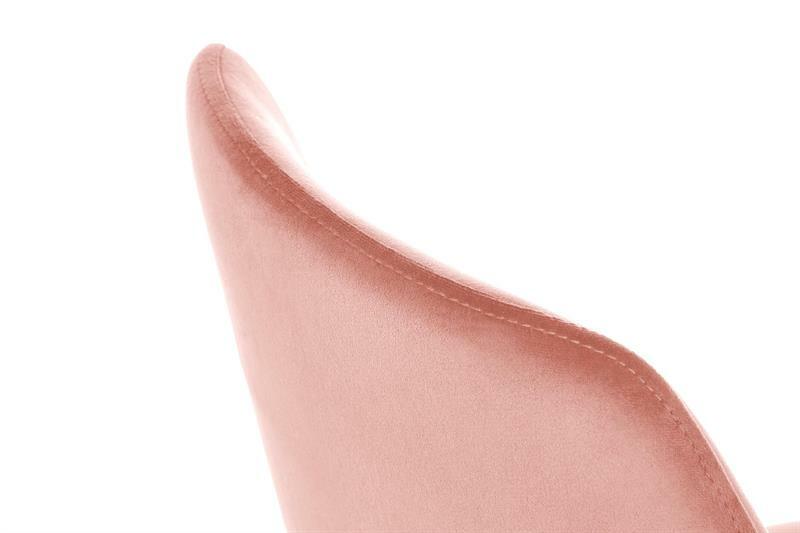 Jídelní židle Kincardine (růžová + zlatá)