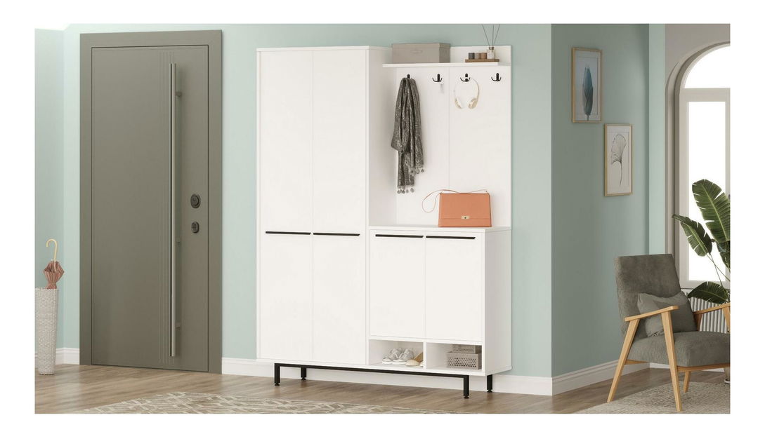 Předsíňová stěna Opuntia 1 (bílá)