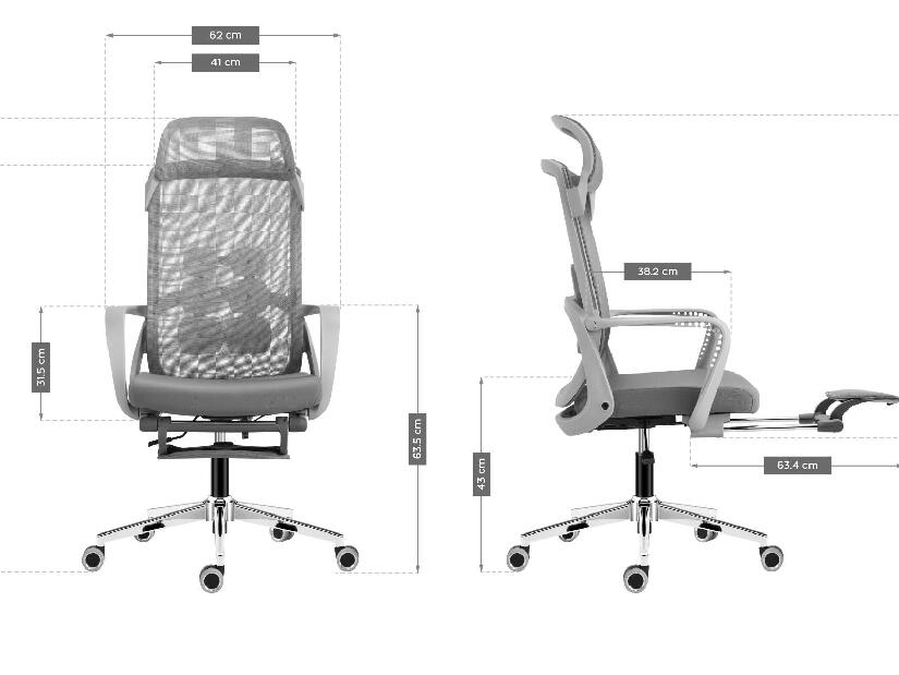 Kancelářská židle Matryx 3.6 (šedá)