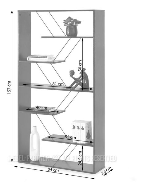 Regál Hunde B (bílá)