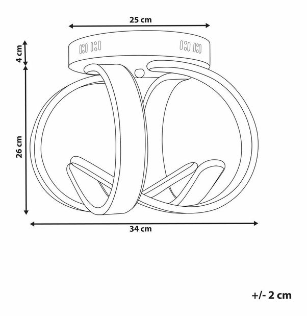 Stropní svítidlo Nurza (černá)