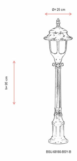 Venkovní podlahové svítidlo Ayisha 1 (černá)