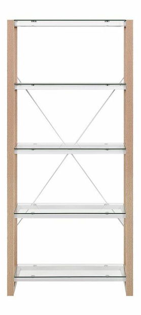 Kancelářská sestava Jenza (bílá + světlé dřevo)