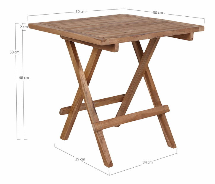 Zahradní stolek Bsidelia (teakové dřevo)