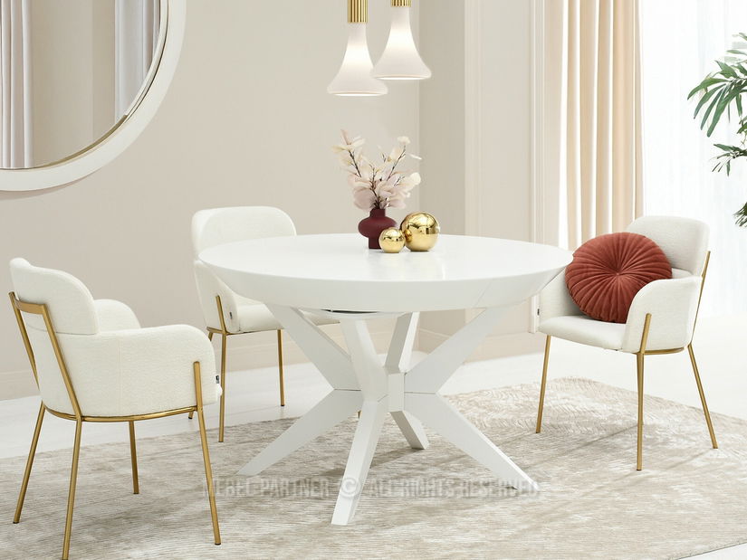 Jídelní stůl Viajaban (bílá)