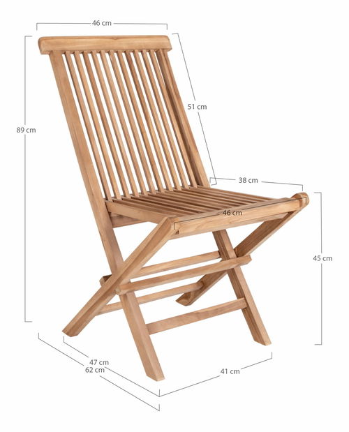 Zahradní židle Tvevania 1 (přírodní)