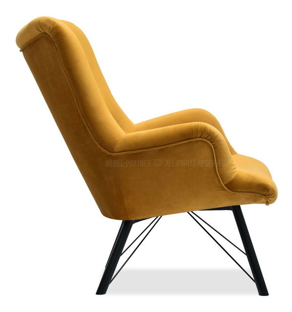 Relaxační křeslo Dawntawn (medová + černá)