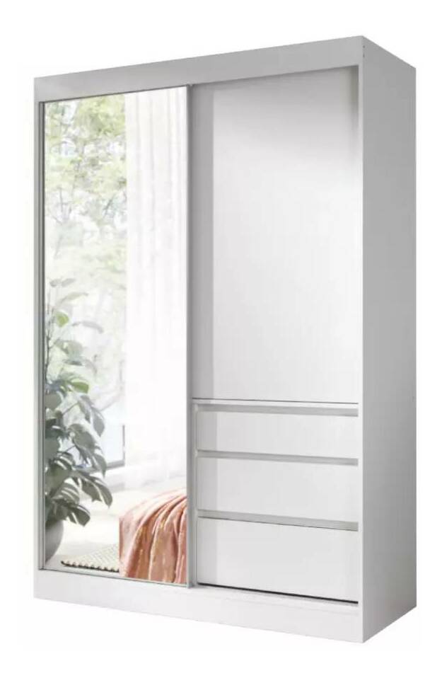 Šatní skříň Hanila 140 (bílá)