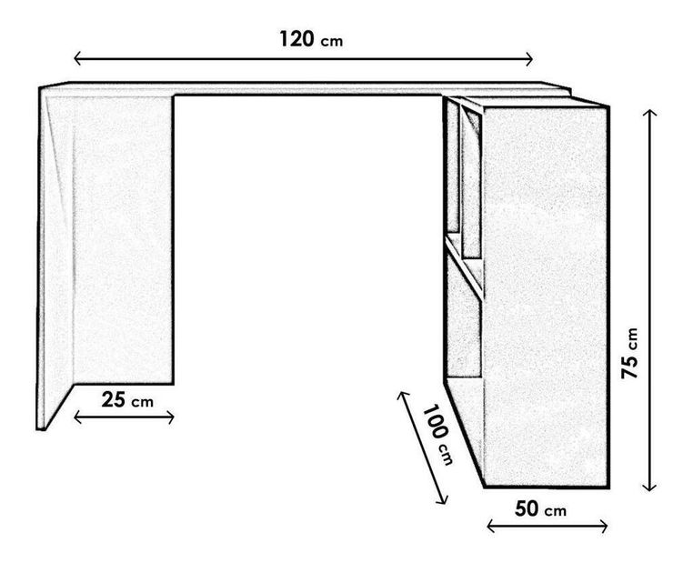 PC stolek Canada (bílá + žlutá)