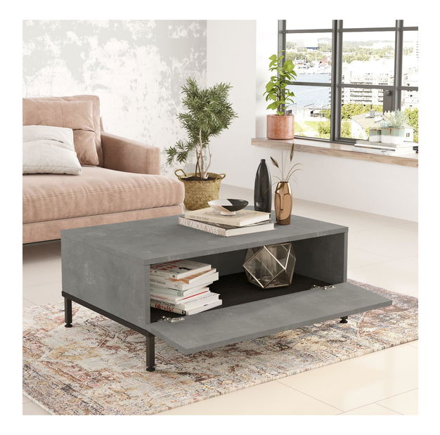 Sada nábytku do obývacího pokoje Levoretta 36 (šedá + černá)