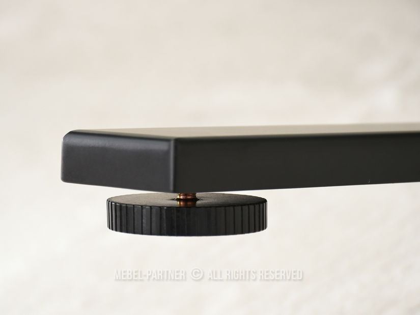 PC stolek Osto 100 (černé dřevo + černá)