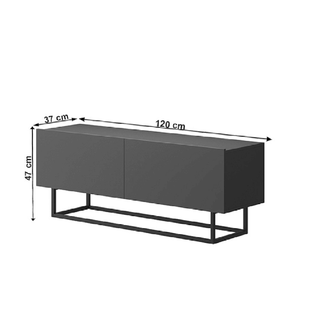 TV stolek/skříňka Svaren ERTV 120 (grafit)