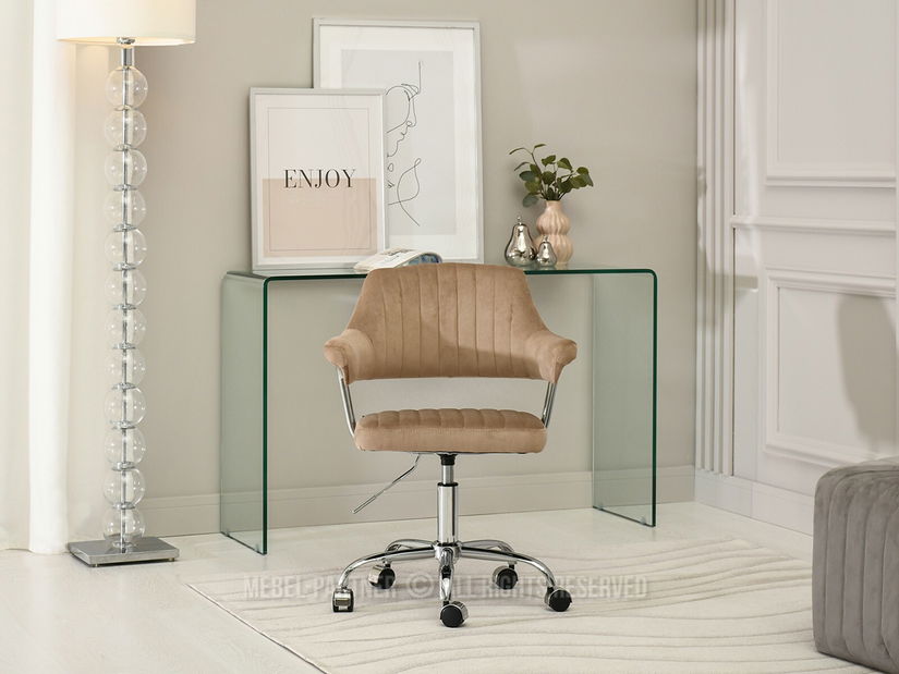 Židle Merylyn (béžová + chromová)