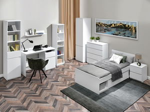 Obývací stěna Lanzamiento 02 (bílá)