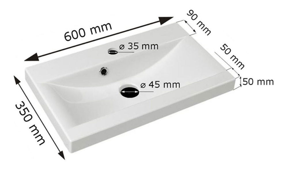 Umyvadlo Sean (bílá)