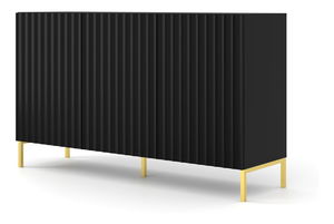 TV stolek/skříňka 150 3D Warsaw (černá + zlatá)