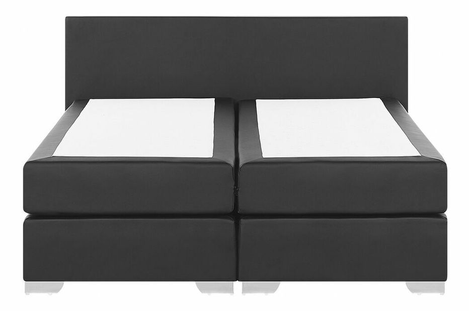 Boxspring postel 160 cm PREMIER 2 (s matracemi) (černá)