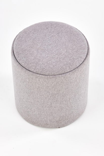 Set 2 ks. taburetů Amossa (světle šedá + přírodní)