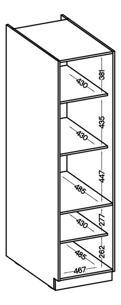Potravinová skříň Meruna HSG 50/190 ZPW (bílá)