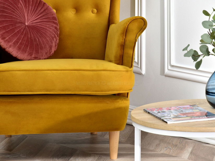 Křeslo ušák Margis (bílá)