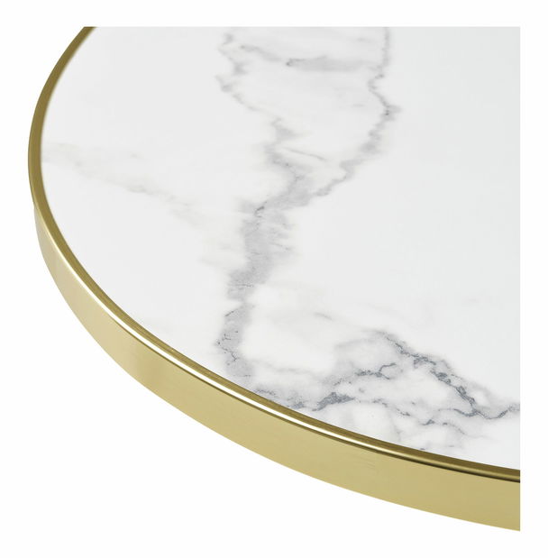 Bistro stůl Bsamira 1 (bílá + černá)