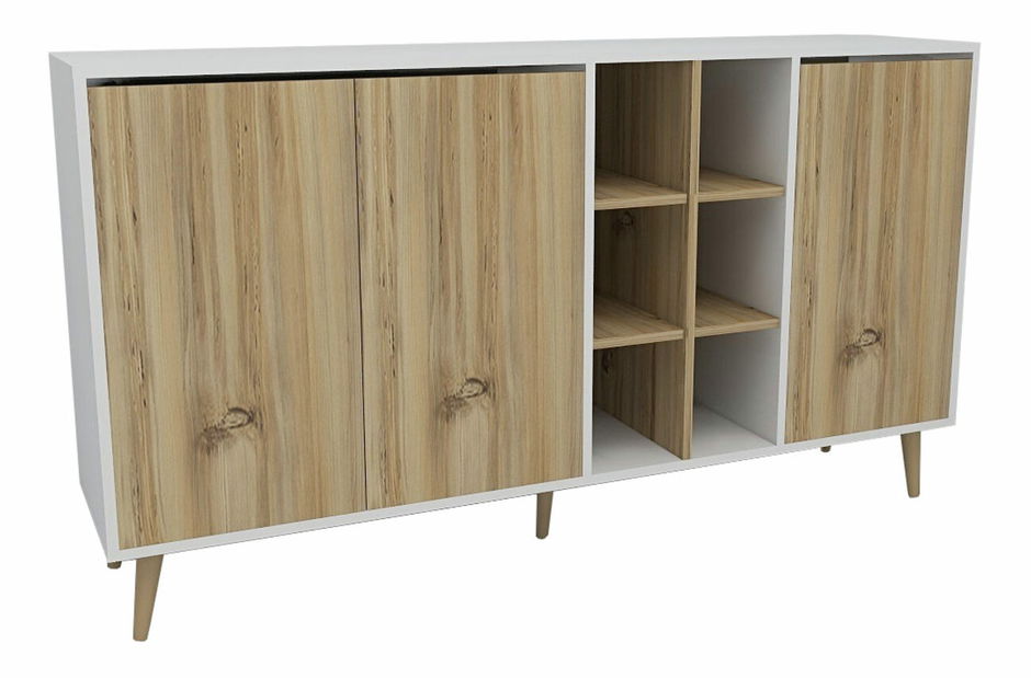 Skříňka Starlight (Přírodní + Bílá)