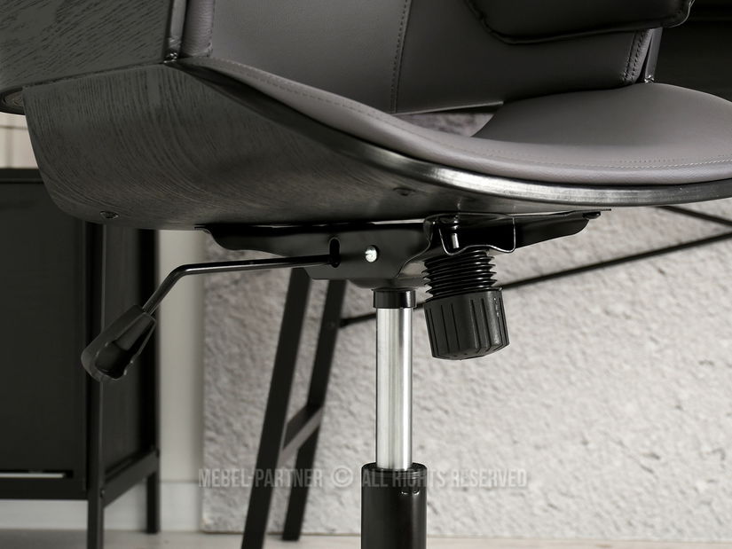 Křeslo Clementine (černé dřevo + šedá)