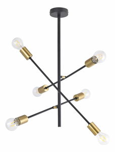 Závěsné svítidlo Lanny 2104 (černá + zlatá)